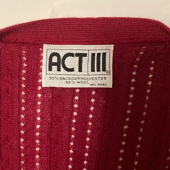 Act III Pointelle Knit Cardigan - Picture 8 of 12